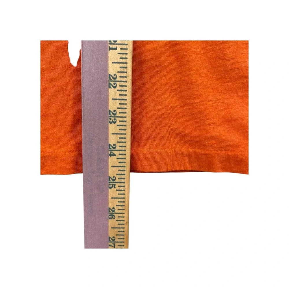 Polo Ralph Lauren Long Sleeve T‎ Shirt Orange Crew Neck Pony Logo Size Medium